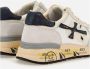 Premiata Mick_6873 Witte Sneaker met Blauwe Vintage Inzetstukken White Heren - Thumbnail 13