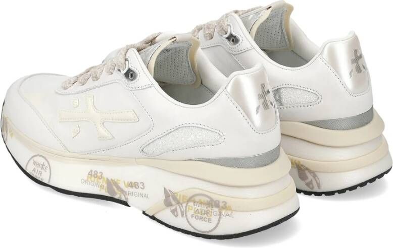 Premiata Witte Paillet Sneakers Aw24 White Dames