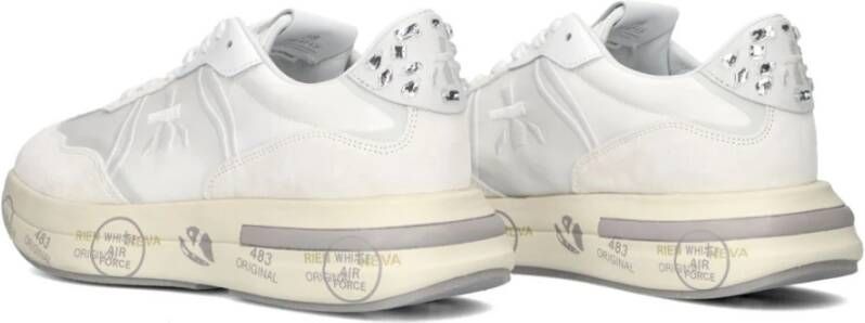 Premiata Witte Sneaker Cassie met Uniek Design White Dames