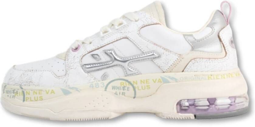 Premiata Witte sneaker met contrasterende details Multicolor Dames