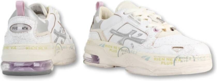 Premiata Witte sneaker met contrasterende details Multicolor Dames