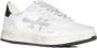 Premiata Witte Sneakers Distressed Design Ronde Neus White Heren - Thumbnail 2