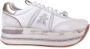 Premiata Witte platte schoenen met inzetontwerp White Dames - Thumbnail 22