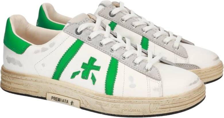 Premiata Witte Sneakers Multicolor Heren