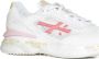 Premiata Witte Sneakers Panel Design Distressed Finish White Dames - Thumbnail 4