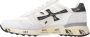 Premiata Mick_6873 Witte Sneaker met Blauwe Vintage Inzetstukken White Heren - Thumbnail 7