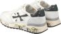 Premiata Mick_6873 Witte Sneaker met Blauwe Vintage Inzetstukken White Heren - Thumbnail 9