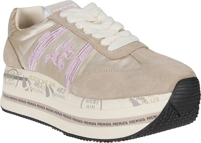 Premiata Witte Sneakers voor Vrouwen Beige Dames