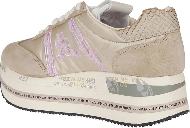 Premiata Witte Sneakers voor Vrouwen Beige Dames