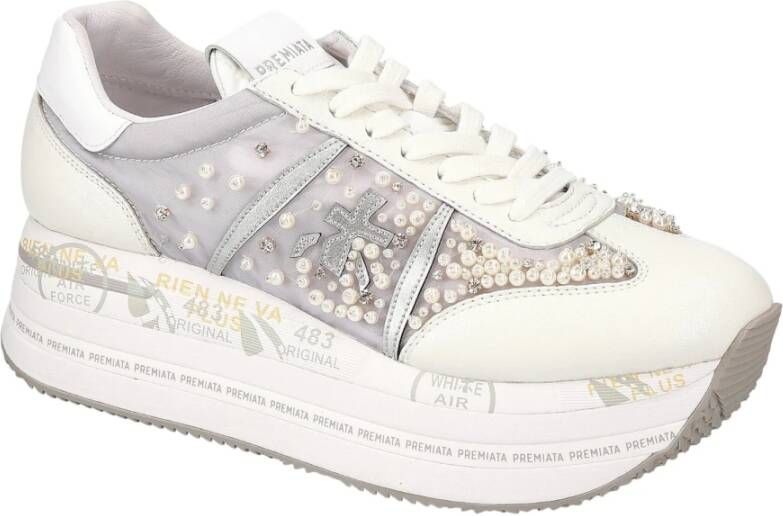 Premiata Witte Sneakers White Dames