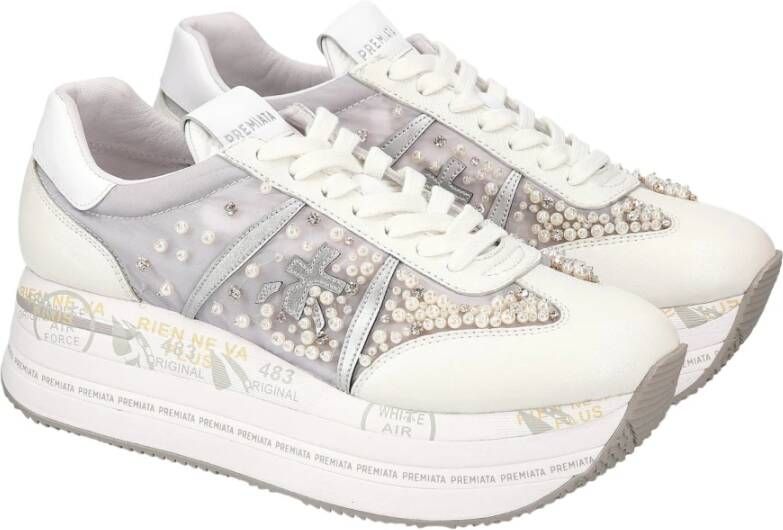 Premiata Witte Sneakers White Dames