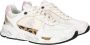 Premiata Suède en stoffen sneakers Multicolor Dames - Thumbnail 8