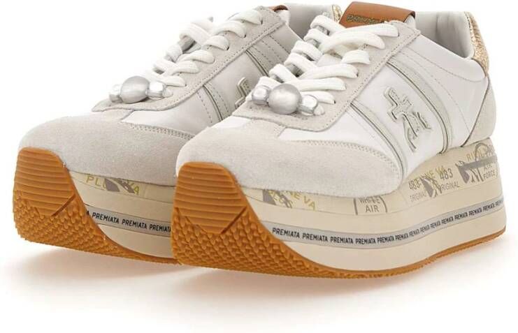 Premiata Witte Sneakers White Dames