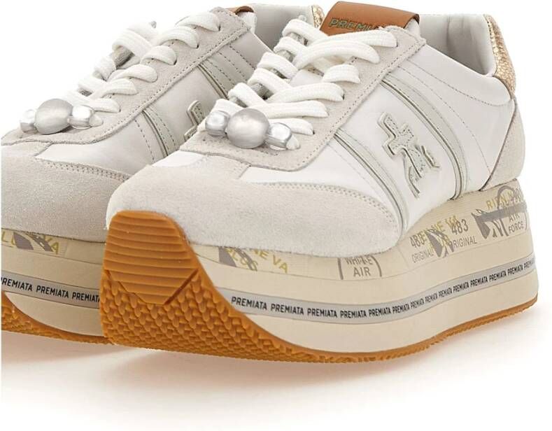 Premiata Witte Sneakers White Dames