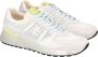 Premiata Witte Landeck Sneakers met Gele Accenten White Heren - Thumbnail 17