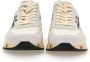 Premiata Mick_6873 Witte Sneaker met Blauwe Vintage Inzetstukken White Heren - Thumbnail 6