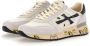 Premiata Mick_6873 Witte Sneaker met Blauwe Vintage Inzetstukken White Heren - Thumbnail 7