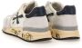 Premiata Mick_6873 Witte Sneaker met Blauwe Vintage Inzetstukken White Heren - Thumbnail 8