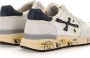 Premiata Mick_6873 Witte Sneaker met Blauwe Vintage Inzetstukken White Heren - Thumbnail 11