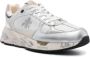 Premiata Witte Zilveren Interwoven Veterschoenen White Dames - Thumbnail 2