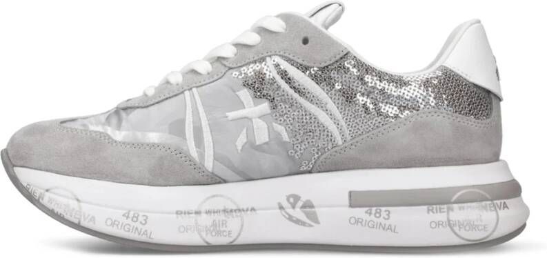 Premiata Zilveren Hoge Top Sneakers Vrouwen Gray Dames