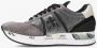 Premiata Zilveren Platte Schoenen met Glanzende Details Gray Dames - Thumbnail 3