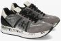 Premiata Zilveren Platte Schoenen met Glanzende Details Gray Dames - Thumbnail 4