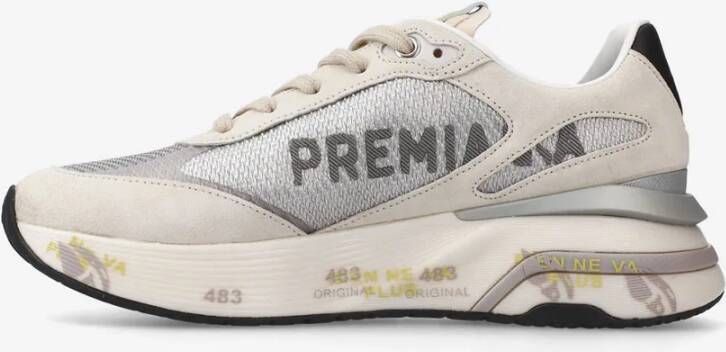 Premiata Zilveren Sneakers Model Moerund 6988 Gray Dames