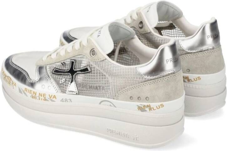 Premiata Zilveren Sneakers voor Vrouwen Gray Dames