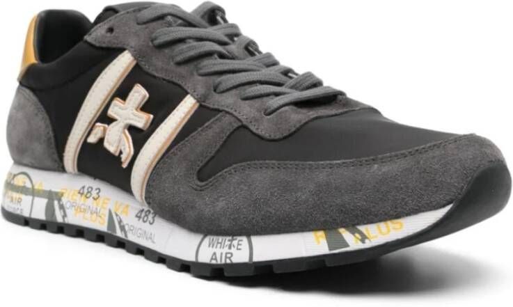 Premiata Zwart Grijs Wit Eric Sneakers Gray Heren