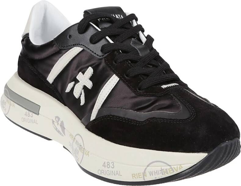 Premiata Zwarte Cassie Sneakers Black Dames