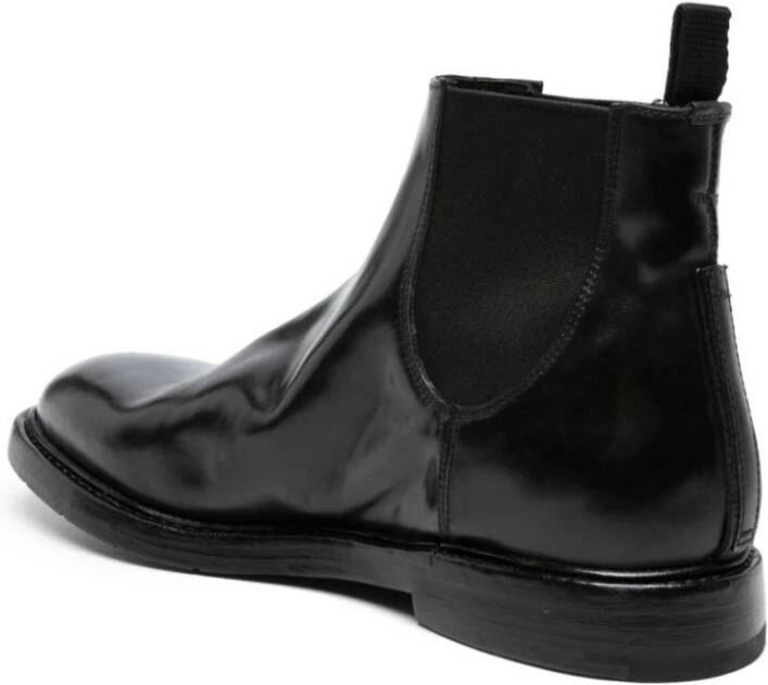 Premiata Zwarte Chelsea Boots met leren zool Black Heren