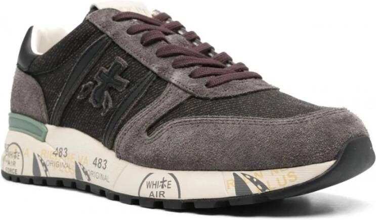 Premiata Zwarte en grijze stijlvolle sneakers Multicolor Heren