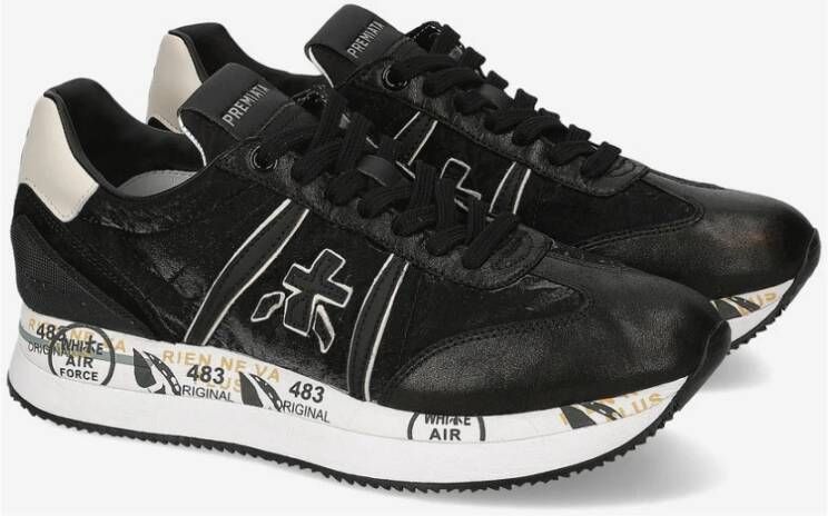 Premiata Zwarte Hardloopschoenen Black Dames