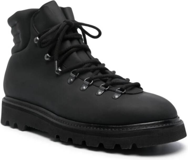 Premiata Zwarte Hybride Enkellaarzen Black Heren