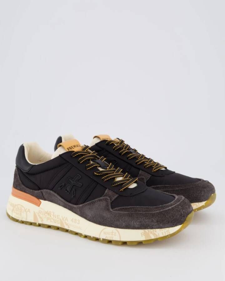 Premiata Zwarte Landek Sneaker Black Heren