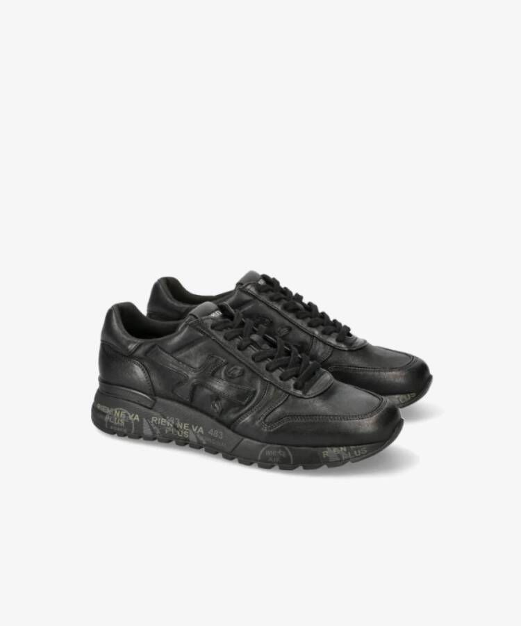 Premiata Zwarte leren Mick Sneakers Black Heren