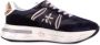 PREMIATA Lage Sneakers Dames Cassie Maat: 38 Materiaal: Suède Kleur: Blauw - Thumbnail 7