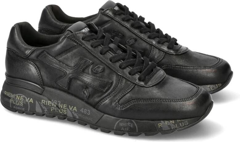 Premiata Zwarte leren sneakers Mick Black Heren