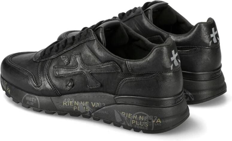 Premiata Zwarte leren sneakers Mick Black Heren