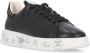 Premiata Zwarte Leren Sneakers Ronde Neus Black Dames - Thumbnail 3