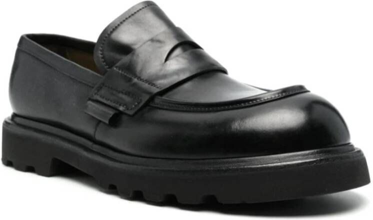 Premiata Zwarte Messing Loafer Schoen Black Heren