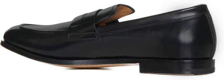 Premiata Zwarte platte schoenen amandel teen Black Heren