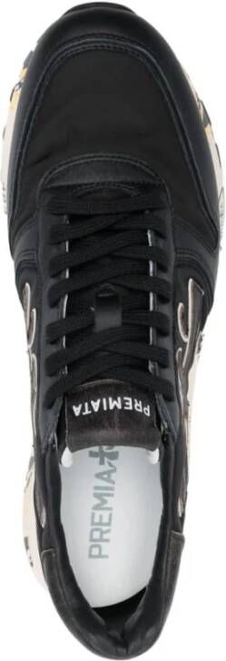 Premiata Zwarte Platte Schoenen Mick Black Heren