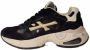 Premiata Zwarte Sharky D Nylon Suède Leren Sneakers Black Dames - Thumbnail 2