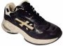 Premiata Zwarte Sharky D Nylon Suède Leren Sneakers Black Dames - Thumbnail 5