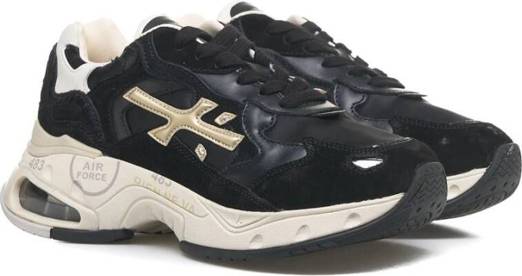 Premiata Zwarte Sneakers Aw24 Black Dames