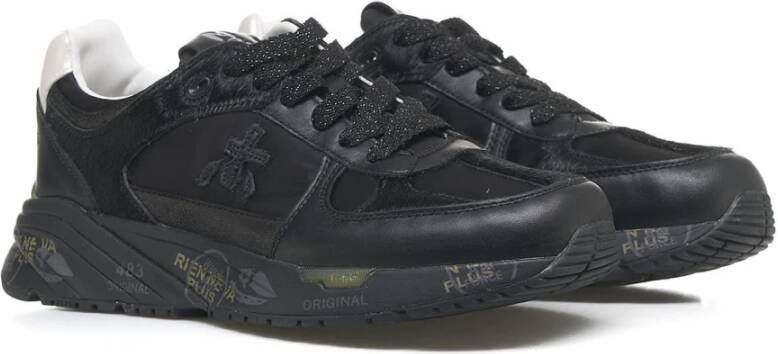 Premiata Zwarte Sneakers Aw24 Damesschoenen Black Dames