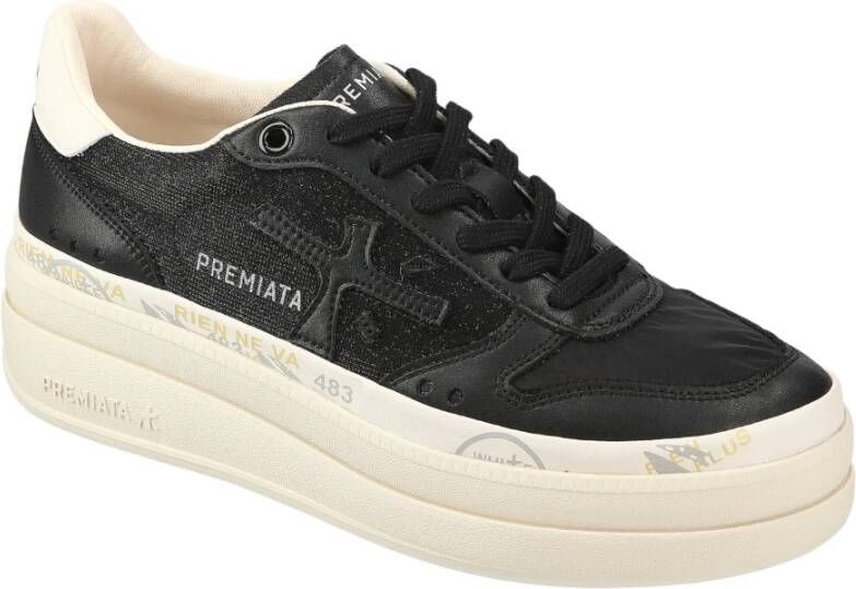 Premiata Zwarte Sneakers Black Dames