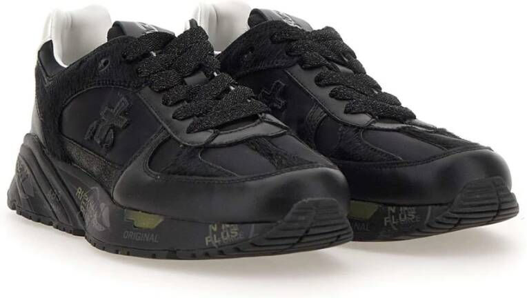 Premiata Zwarte Sneakers Black Dames